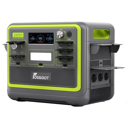 Centrale électrique portable FOSSiBOT F2400, batterie LiFePO4 2048 Wh, générateur solaire de 2400 W Centrale électrique portable FOSSiBOT F2400, batterie LiFePO4 2048 Wh, générateur solaire de 2400 W